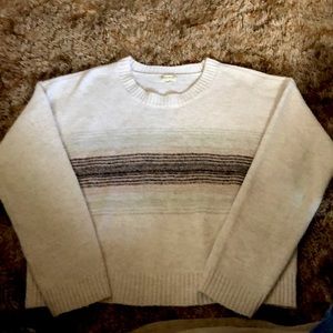 Orangish white baggy sweater Size S